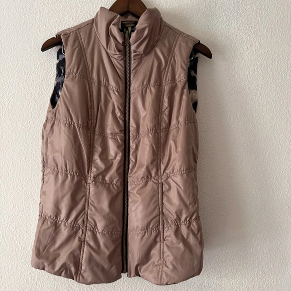 Tribal NEW Leopard Print Reversible Puffer Gorpcore Vest Boho Casual Chic Small - Picture 10 of 12